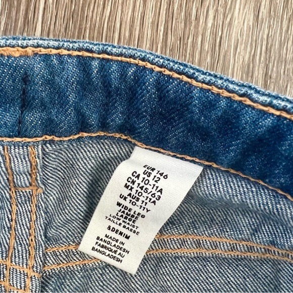 H&M Kids Wide Leg Jeans size size US 12 - Picture 4 of 8